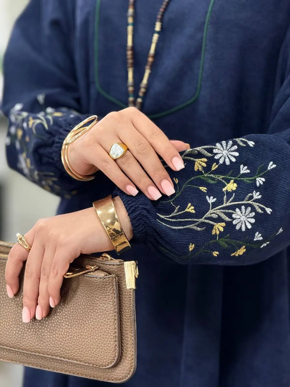 پیراهن مانتویی گلدوزی جانان